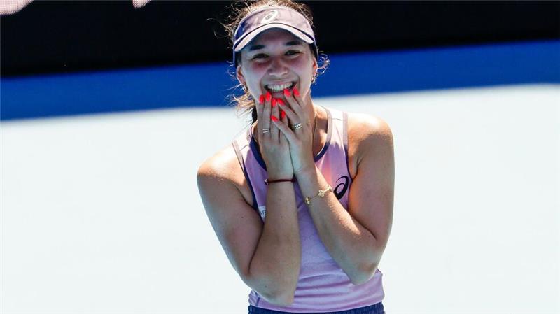 Lucky Loser Lys: Von der Massagebank in die zweite Runde Kann Ihr Glück bei den Australian Open kaum fassen: Eva Lys.