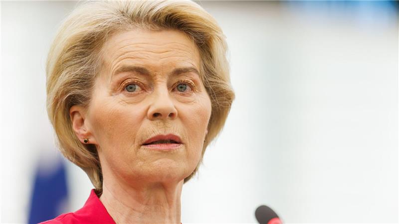 Von der Leyen muss sich Misstrauensvotum stellen Kann Ursula von der Leyen der Abstimmung gelassen entgegenblicken? (Archivbild)