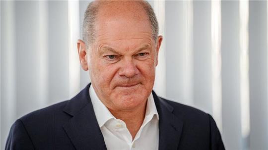 Kann mit dem Ergebnis seiner Partei alles andere als zufrieden sein: Bundeskanzler Olaf Scholz.