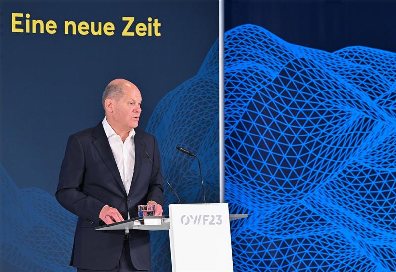 Kanzler Olaf Scholz: «Ostdeutschlands Wirtschaft erlebt einen Boom.»