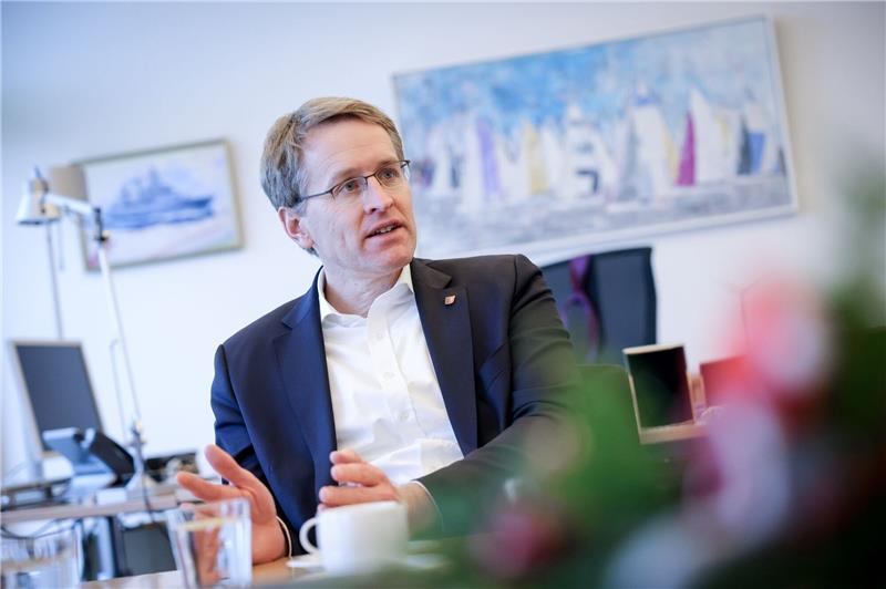 Günther: Habe Vertrag mit Schleswig-Holsteinern bis 2027 Kanzlerkandidat der Union? Schleswig-Holsteins Ministerpräsident Daniel Günther will bis 2027 weiter das nördlichste Bundesland regieren (Archivbild).