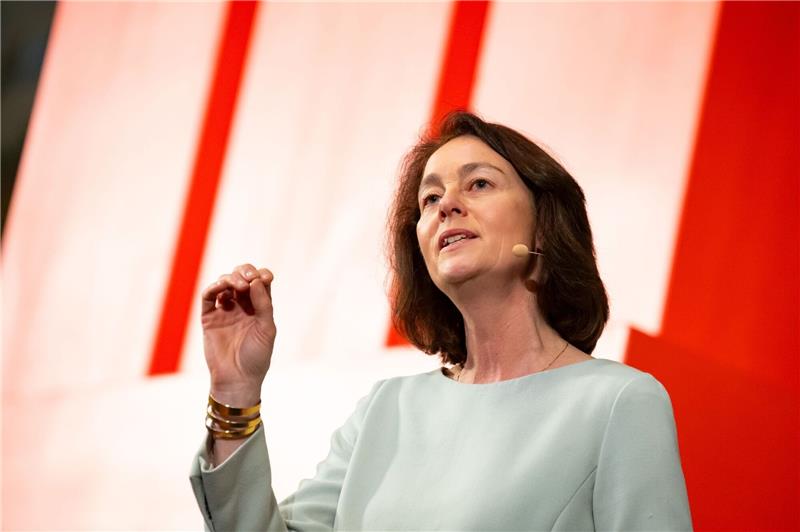 Barley: „Die AfD ist aufgeflogen” Katarina Barley beim traditionellen Neujahrsempfang der SPD-Fraktion im Festsaal des Hamburger Rathauses.