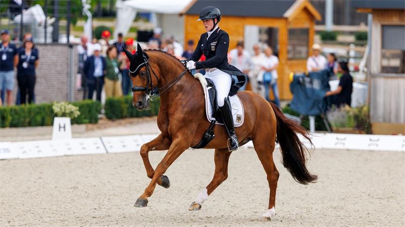 Werth reitet beim WM-Quali auf Platz zwei Katharina Hemmer gewann mit ihrem Pferd Denoix in Hagen den Grand Prix. (Archivbild)