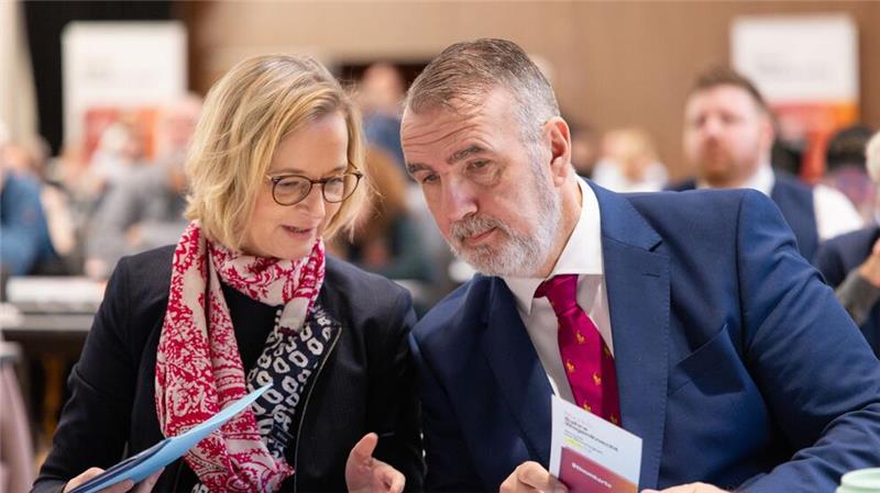 Katja Wolf und Steffen Schütze sind Vorsitzende des BSW-Landesverbands Thüringen.