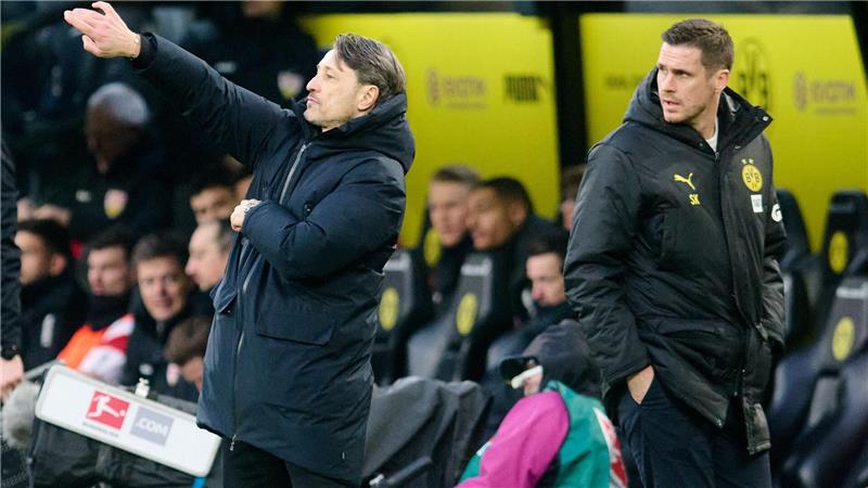 Kein BVB-Duo mehr: Trainer Niko Kovac (l) muss künftig ohne Sportdirektor Sebastian Kehl (r) auskommen. (Archivbild)