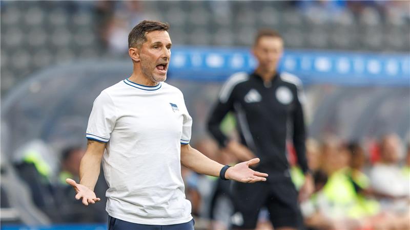 Elversberg springt auf Rang zwei und verschärft Hertha-Krise Kein Geschenk am Geburtstag für Herthas Coach Stefan Leitl.