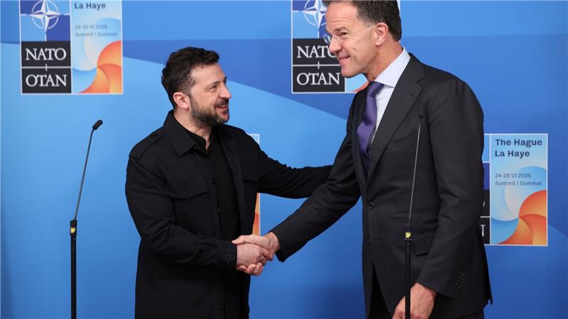 Kein einfacher Nato-Gipfel für Präsident Selenskyj: US-Präsident Trump lässt wenig Raum für neue Versprechungen der Allianz. 