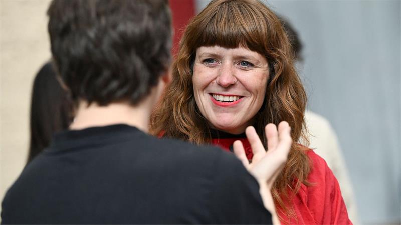 Kerstin Wolter ist eine von zwei Vorsitzenden der Berliner Linken (Archivbild) 