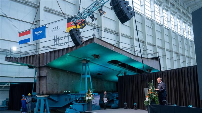 Verzögerung bei neuen Fregatten - Staat springt ein Kiellegung der Fregatte F126 „Niedersachsen“