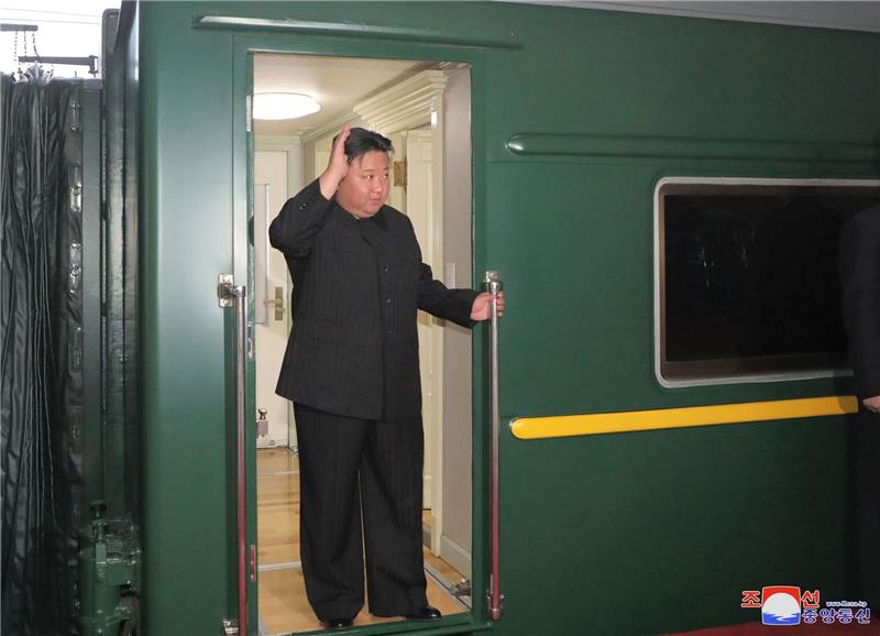 Kim Jong Un: Im Privatzug nach Russland zu Putin Kim Jong Un reist mit dem Zug nach Russland.