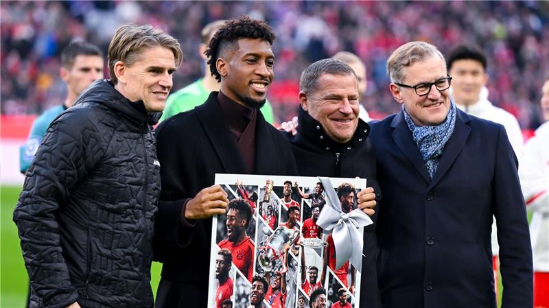 Kingsley Coman wurde am Wochenende offiziell verabschiedet.