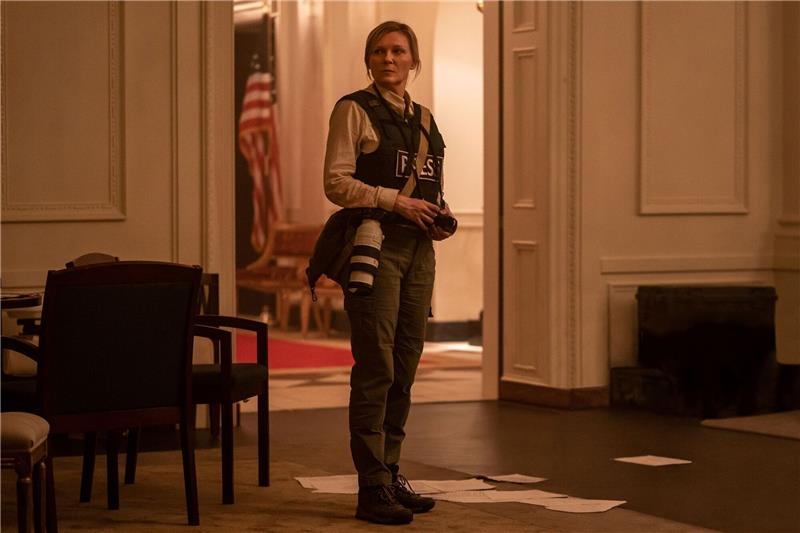 Kirsten Dunst in einer Szene des Films «Civil War».