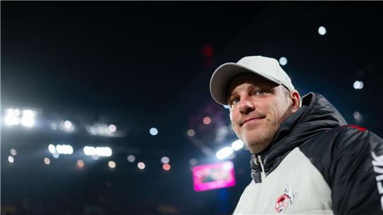 Kölns Coach Lukas Kwasniok war zufrieden mit dem Ergebnis gegen Wolfsburg.