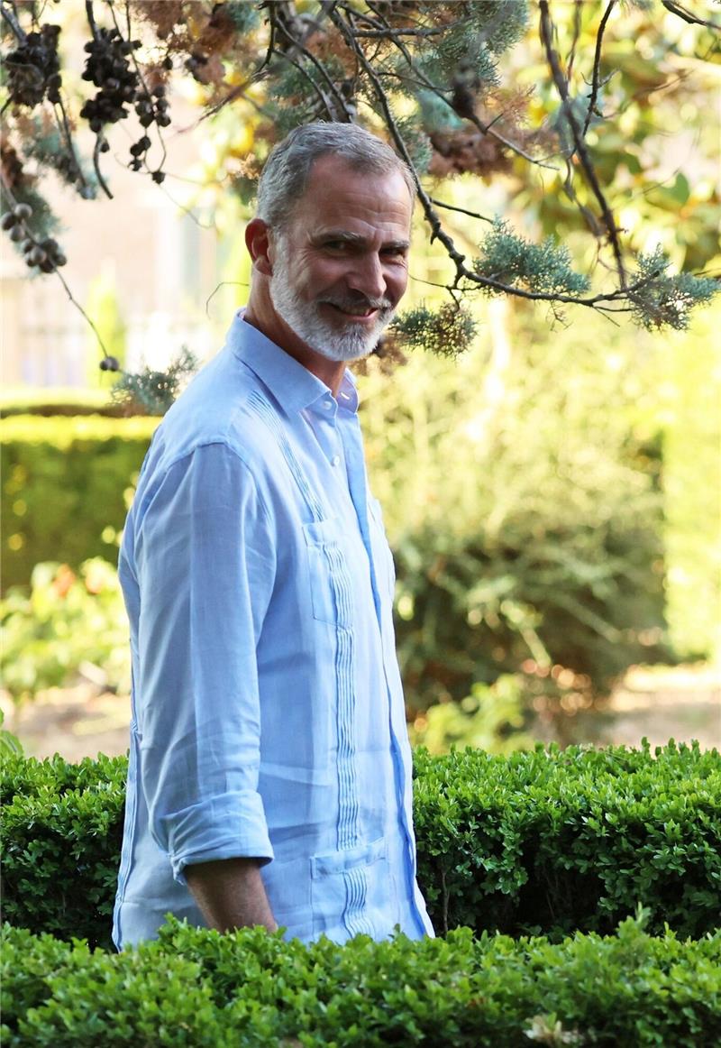 König Felipe besucht seine Mutter Sofía auf Mallorca König Felipe VI. von Spanien im August 2022 auf Mallorca.