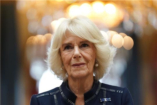 Königsgemahlin Camilla bei einem Empfang in London.