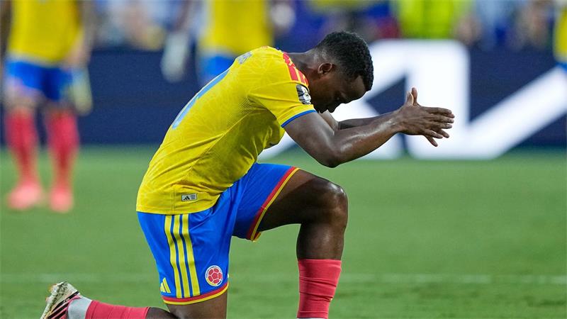Kolumbien beeindruckt weiter - Bald gegen Messi und Co.? Kolumbiens Jhon Arias bejubelt das frühe 1:0.