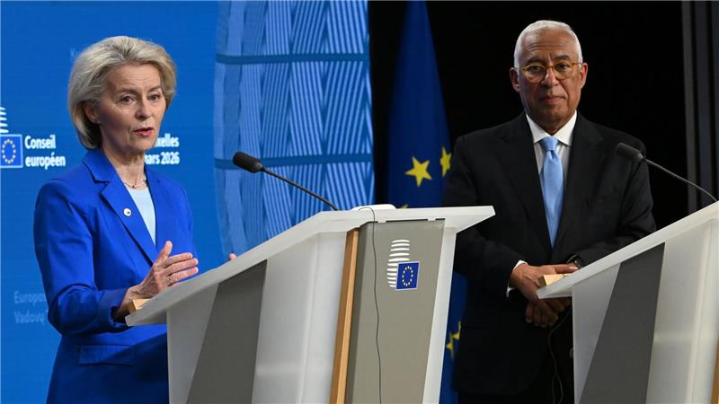 Kommissionspräsidentin Ursula von der Leyen und Ratspräsident António Costa müssen auf Merz‘ Brief reagieren. (Archivbild)
