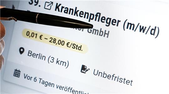 Konkrete Angaben zur Bezahlung fehlen in vielen Stellenanzeigen. (Symbolbild)