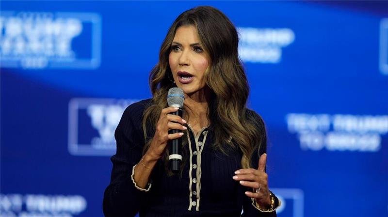 TV-Mann, Milliardär, Radikale: So soll Trumps Team aussehen Kristi Noem soll Heimatschutzministerin werden. (Archivbild)