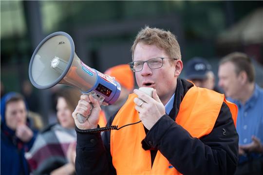Kristian Loroch, stellvertretender Vorsitzender der EVG.