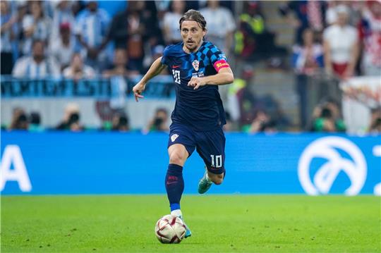 Kroatiens Luka Modric in Aktion.
