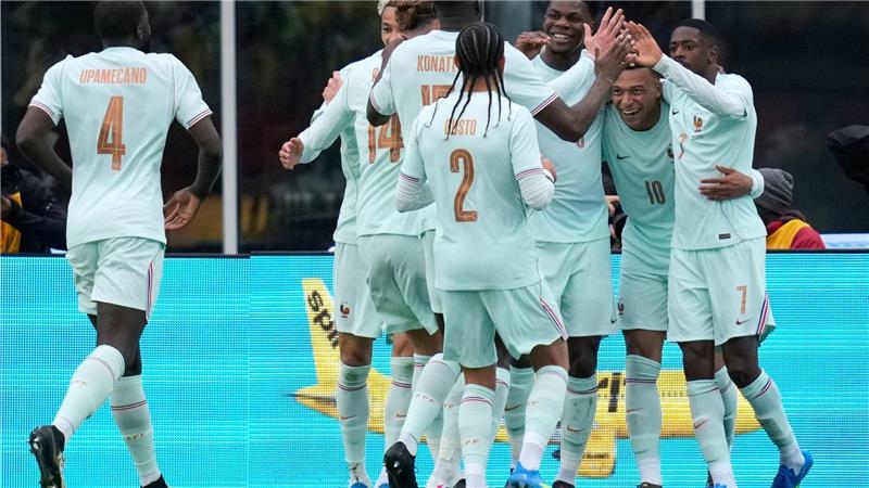 Kylian Mbappé brachte die Franzosen in der 32. Minute in Führung.