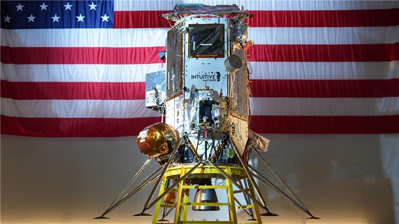 Lander „Athena“ auf dem Mond