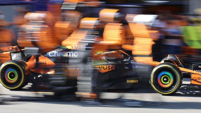 Formel-1-Jäger Norris im Chaos der Gefühle Lando Norris raste in Baku von Startplatz 15 noch auf Rang 4.