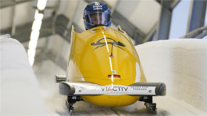 Laura Nolte kämpft bei der Monobob-WM in Lake Placid mit um die Medaillen.  