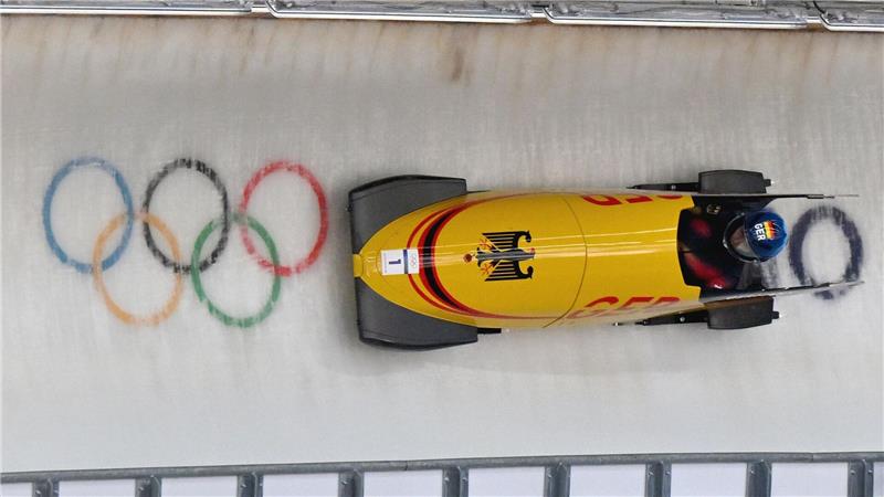 Laura Nolte startete mit Bahnrekord ins Monobob-Rennen. 