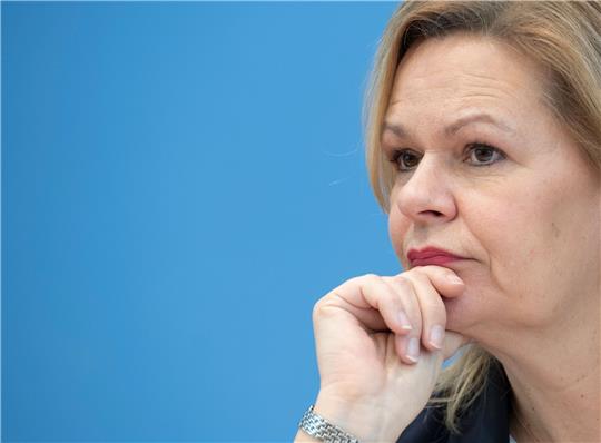 Laut Nancy Faeser ist Deutschland auch im vergangenen Jahr wieder Hauptzielland in Europa gewesen.