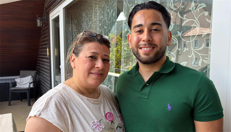 Leben gern in Bad Harzburg: Ahmed Hazani (19) und seine Mutter Rhana Khalaf.