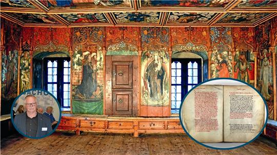 Leiter Ulrich Albers (kl. Foto l.) schreibt die 625 Jahre lange Geschichte seines Goslarer Stadtarchivs auf – seine Geschichte ist geprägt von einem stetigen Kampf ums Überleben. Fotos: Stadtarchiv Goslar