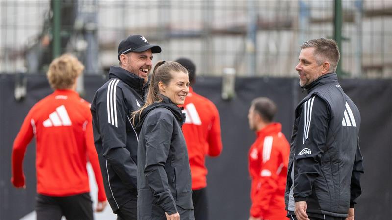 Leitete Dienstag ihre erste Einheit als Berliner Cheftrainerin: Marie-Louise Eta.