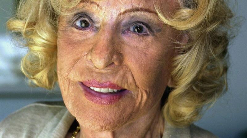 Leni Riefenstahl im Jahr 2002, ein Jahr vor ihrem Tod.