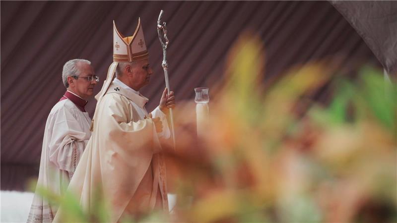 Leo feierte eine der bislang größten Messen seiner fast einjährigen Amtszeit.