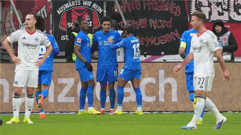 Leverkusen jubelt in Frankfurt.