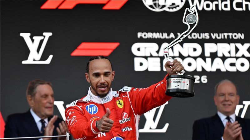 Lewis Hamilton stellte in Monaco den Podiumsrekord von Ayrton Senna ein. 