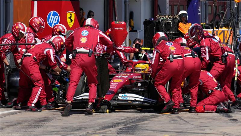 Lewis Hamilton verbesserte sich bei seinem ersten Ferrari-Heimspiel noch von Startplatz zwölf auf Rang vier.