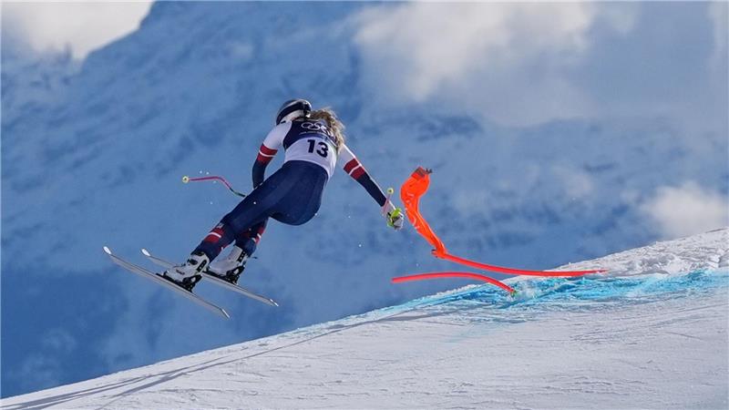 Lindsey Vonn war bei der olympischen Abfahrt in Cortina d’Ampezzo schwer gestürzt. (Archivfoto)