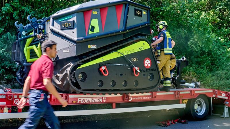 Löschroboter sollen bei Bad Kreuznach bei der Brandbekämpfung helfen.