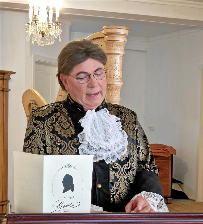 Lothar Finze alias Johann Wolfgang von Goethe rezitiert seine Harzreise.