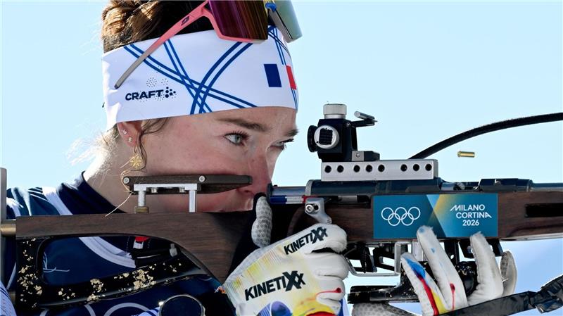 Lou Jeanmonnot holt sich ihre erste Kristallkugel der Saison, aber knapp. (Archivbild)