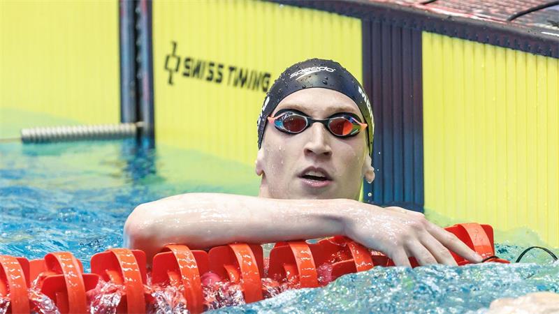 Lukas Märtens war Startschwimmer der 4x200 Meter Freistil-Staffel, die Silber bei der EM gewann. (Archivbild)