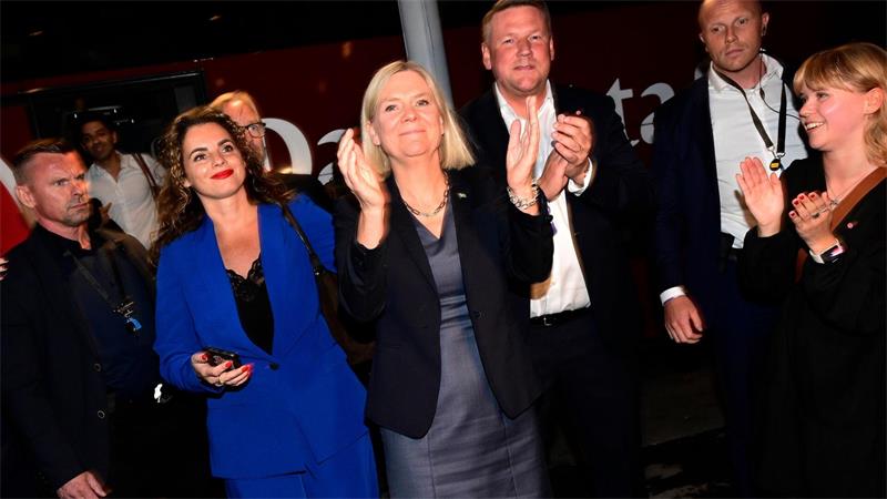 Magdalena Anderssons Sozialdemokraten wurden stärkste Kraft. (Archivbild)