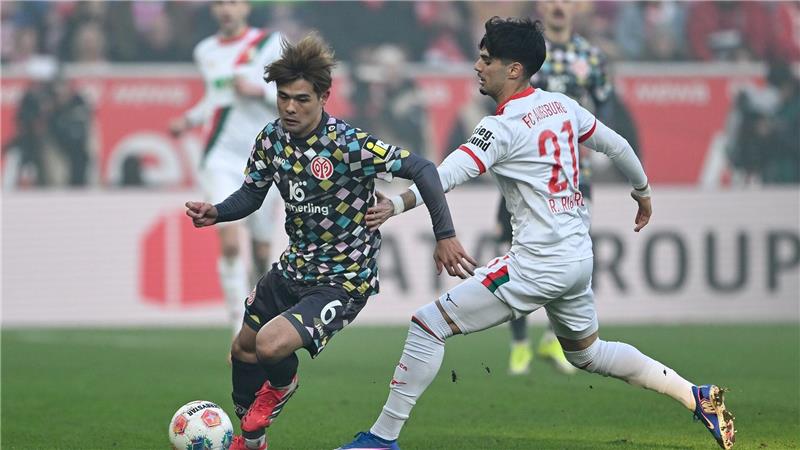 Mainz und Augsburg lieferten sich eine umkämpfte Partie.