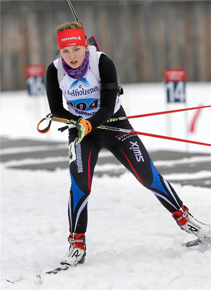 Maja Suttkus vom WSV Clausthal-Zellerfeld gehört nach einem starken Winter erstmals dem nationalen Nachwuchskader 2 an. Foto: Weitz