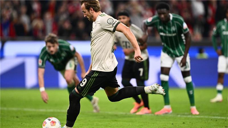 England-Heimweh? 100-Tore-Harry ist glücklich in München Makellos vom Punkt: Auch seinen 18. Bundesliga-Elfmeter verwandelt Harry Kane.