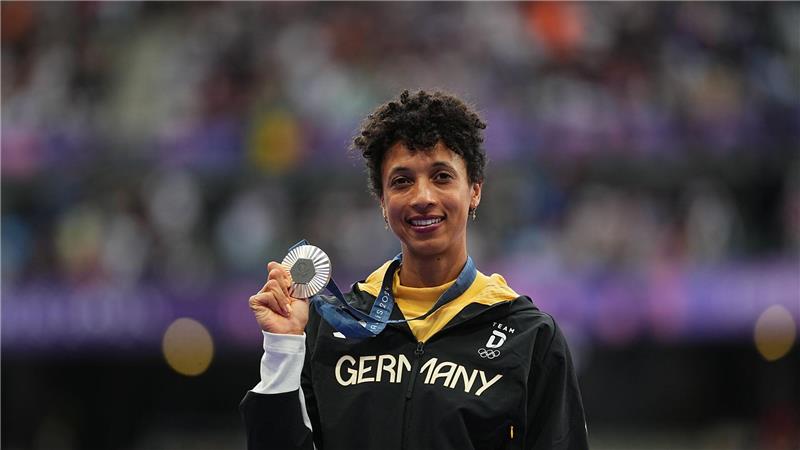 Malaika Mihambo gewann Silber bei Olympia in Paris. (Archivbild)