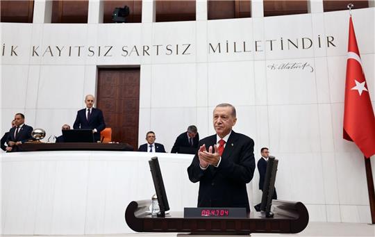 Man habe keine Problem mit dem Staat Israel, verurteile aber die «Gräueltaten» Israels im Gazastreifen, sagt der türkische Präsident Recep Tayyip Erdogan.